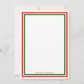 Dubbele kerstversiering -5x7 Kerstfeest uitnodigen Kaart (Achterkant)