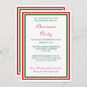 Dubbele kerstversiering -5x7 Kerstfeest uitnodigen Kaart (Voorkant / Achterkant)