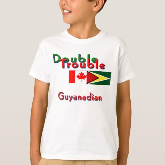 Dubbele kinder t-shirts voor guyanese-canadese  (Voorkant)