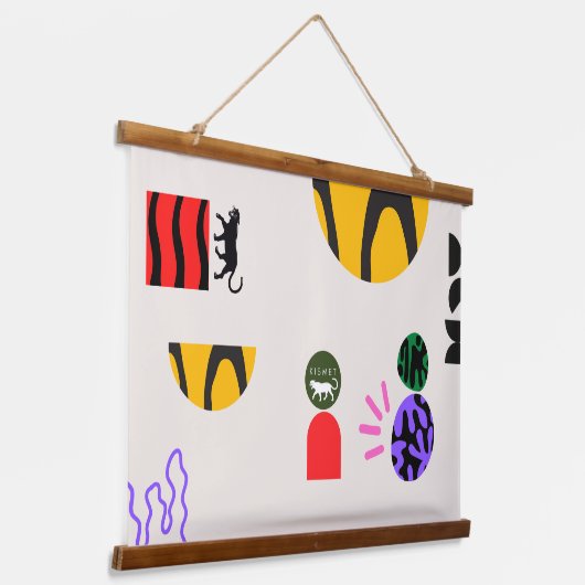 Dubbele Kismet Hangend Wandkleed (Gebogen)