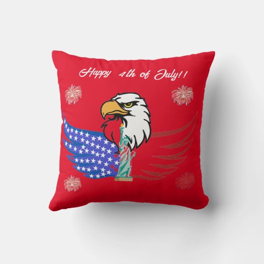 Dubbele kleur 4 juli Speciale Sierkussennen Kussen (Achterkant)