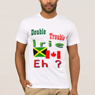 Dubbele knuppels in Jamaicaans-canadese t-shirts