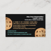 Dubbele koekjes Logo, Koekjesverkoop Fundraising K Visitekaartje (Achterkant)