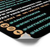 Dubbele koekjes Logo, koekjesverkoop Poster (Hoek)