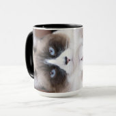 Dubbele koffie-Mok Mok (Voorkant links)