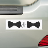 dubbele kom bumpersticker (Op auto)