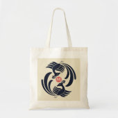  dubbele kranen tote bag (Voorkant)