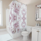 dubbele kromme douche, dollar algemene douche cu douchegordijn (In situ)