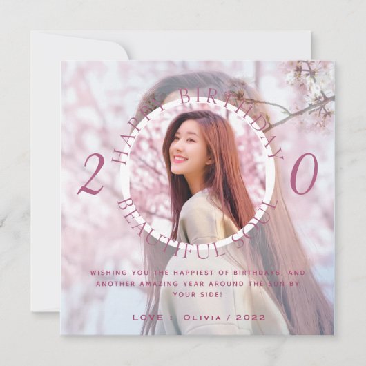 Dubbele Laag personaliseert de Tevreden Kaart van (Voorkant)