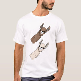 Dubbele lama koppen t-shirt