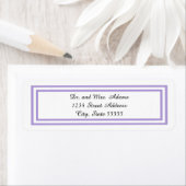 Dubbele lavendel - het Etiket van het Adres van de (Insitu)