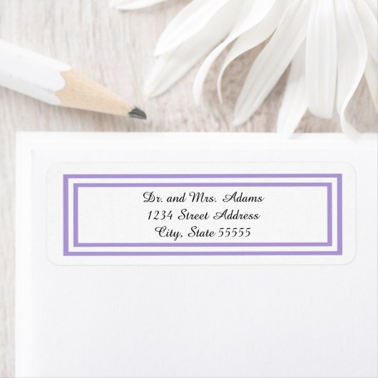 Dubbele lavendel - het Etiket van het Adres van de (Insitu)