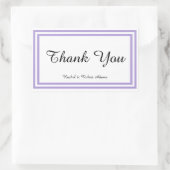 Dubbele Lavendel Trim - Rechthoek Sticker (Tas)