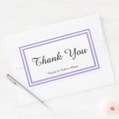 Dubbele Lavendel Trim - Rechthoek Sticker (Envelop)