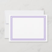 Dubbele Lavendel Trim - RSVP-kaart RSVP Kaartje (Achterkant)