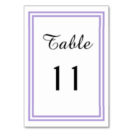 Dubbele Lavendel Trim - Tafel Kaart