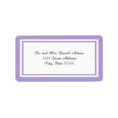 Dubbele Lavender Trim - Address Label (Voorkant)