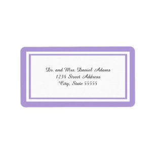 Dubbele Lavender Trim - Address Label