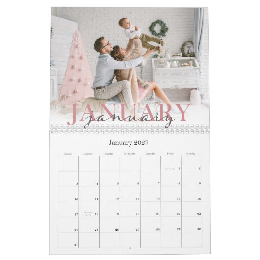 Dubbele lettertype | Foto 2023 Kalender (Jan 2027)