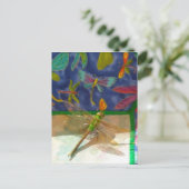 Dubbele libellen briefkaart (Staand voorkant)