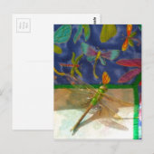 Dubbele libellen briefkaart (Voorkant / Achterkant)