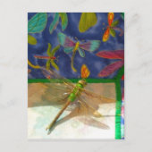 Dubbele libellen briefkaart (Voorkant)