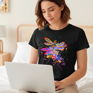 Dubbele libellen spatten t-shirt