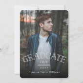 Dubbele lijn Afstuderen Moderne Fotogradatie Parti Kaart (Voorkant)