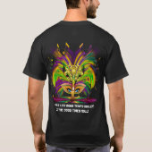 Dubbele Logo Mardi Gras Queen 2 Style Uitzicht not T-shirt (Achterkant)