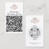 Dubbele Logo QR-code Visitekaartje (Voorkant / Achterkant)