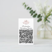 Dubbele Logo QR-code Visitekaartje (Staand voorkant)