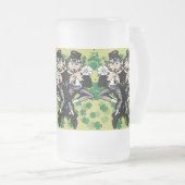 Dubbele Luck Leprechaun Matglas Bierpul (Voorkant rechts)