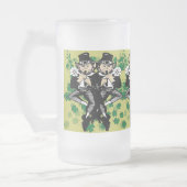 Dubbele Luck Leprechaun Matglas Bierpul (Links)