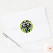 Dubbele Luck Leprechaun Ronde Sticker (Envelop)