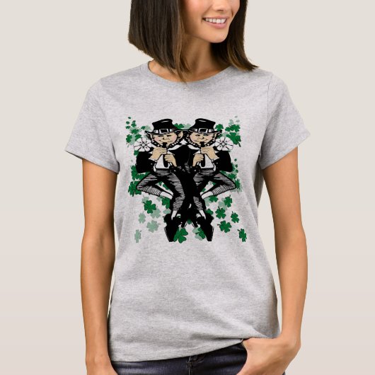 Dubbele Luck Leprechaun T-shirt (Voorkant)
