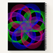 Dubbele Lus Mesh Geometrisch Spiraal Notitieboek (Achterkant)