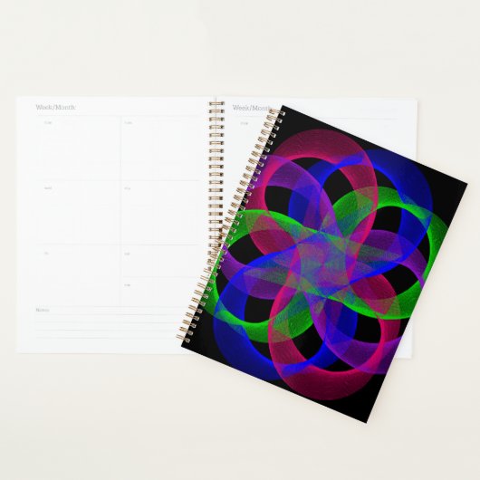 Dubbele Lus Mesh Geometrische Spiraal Planner (Display)