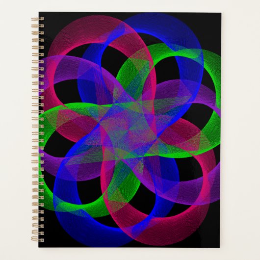 Dubbele Lus Mesh Geometrische Spiraal Planner (Voorkant)