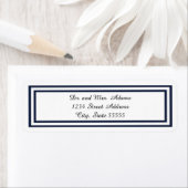 Dubbele marinestriem - label retouradres (Insitu)