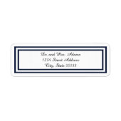 Dubbele marinestriem - label retouradres (Voorkant)