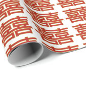 Dubbele, met geluk verbonden patroon cadeaupapier (Rol Hoek)