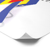 Dubbele mini trampoline - Aftrekkingen aan land Poster (Hoek)