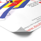 Dubbele mini trampoline - landingsaftrek poster (Hoek)