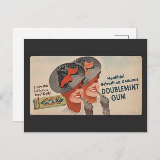 Dubbele Mint Twins Poster Art Briefkaart (Voorkant / Achterkant)