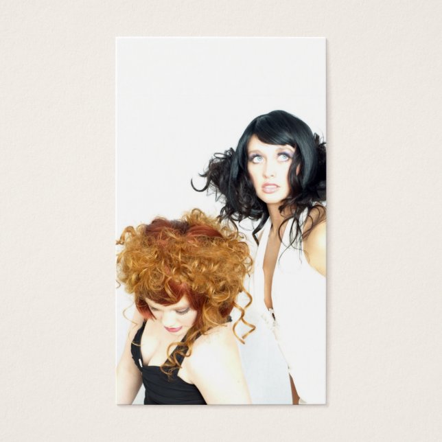 Dubbele modelopname visitekaartje (Voorkant)