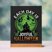 Dubbele Moeite Problemen Heks Pompoen Halloween Sp Acryl Bord (Neutraal)