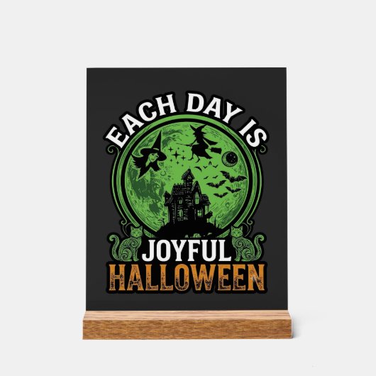 Dubbele Moeite Problemen Heks Pompoen Halloween Sp Acryl Bord (Voorkant)