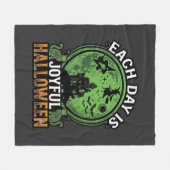 Dubbele Moeite Problemen Heks Pompoen Halloween Sp Fleece Deken (Voorkant (Horizontaal))