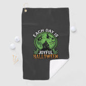 Dubbele Moeite Problemen Heks Pompoen Halloween Sp Golfhanddoek (Insitu)