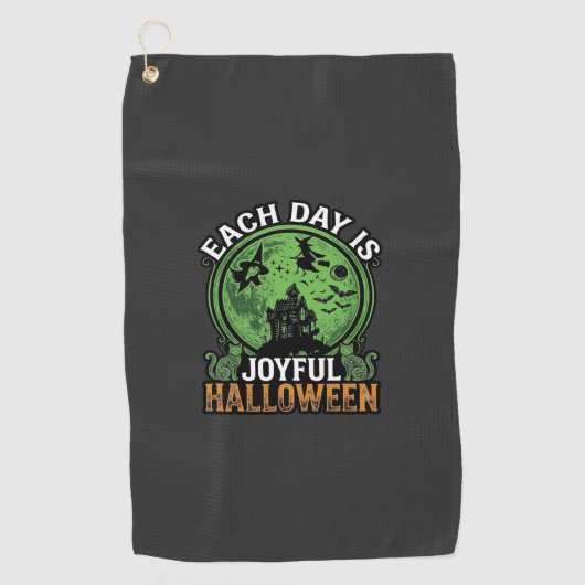 Dubbele Moeite Problemen Heks Pompoen Halloween Sp Golfhanddoek (Voorkant)